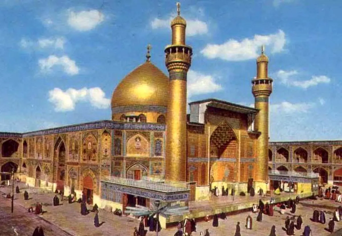 عکس هوایی از شهر نجف در صد سال قبل