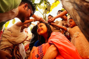 عروسی زوج هندی در عکس روز نشنال جئوگرافیک