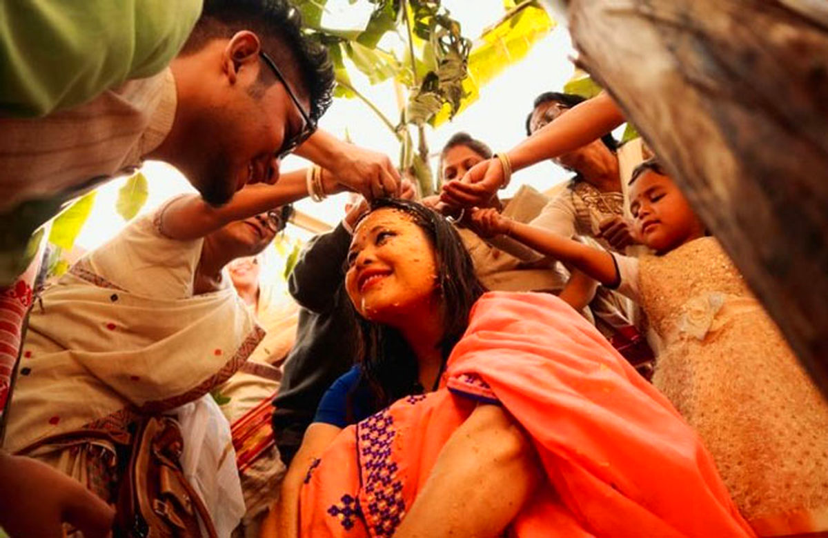 عروسی زوج هندی در عکس روز نشنال جئوگرافیک
