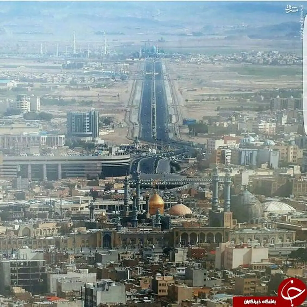 تصویری زیبا از فراز شهر قم