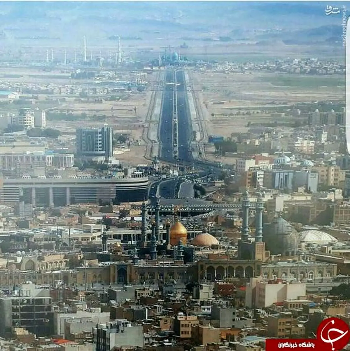 تصویری زیبا از فراز شهر قم