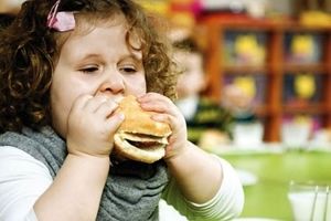 علت چاقی در کودکان، خورد و خوراک کارشه