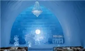 این هتل از یخ ساخته شده است +تصاویر