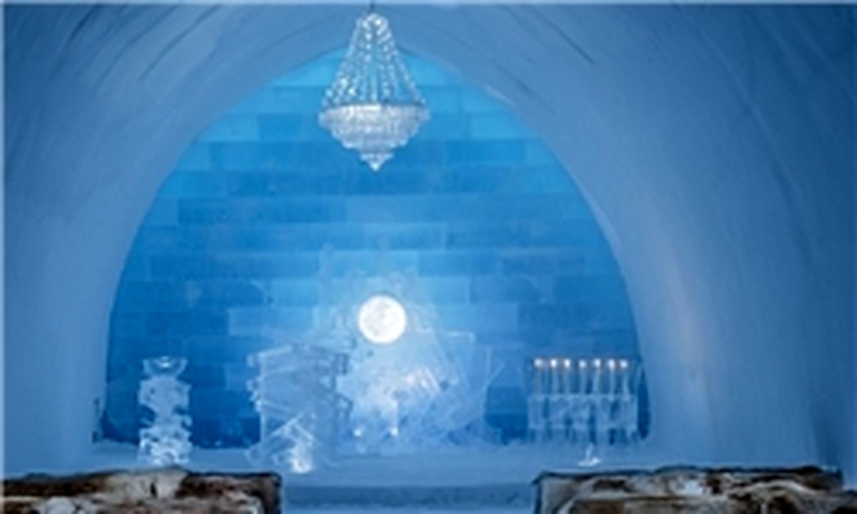 این هتل از یخ ساخته شده است +تصاویر