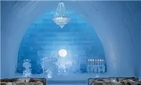 این هتل از یخ ساخته شده است +تصاویر