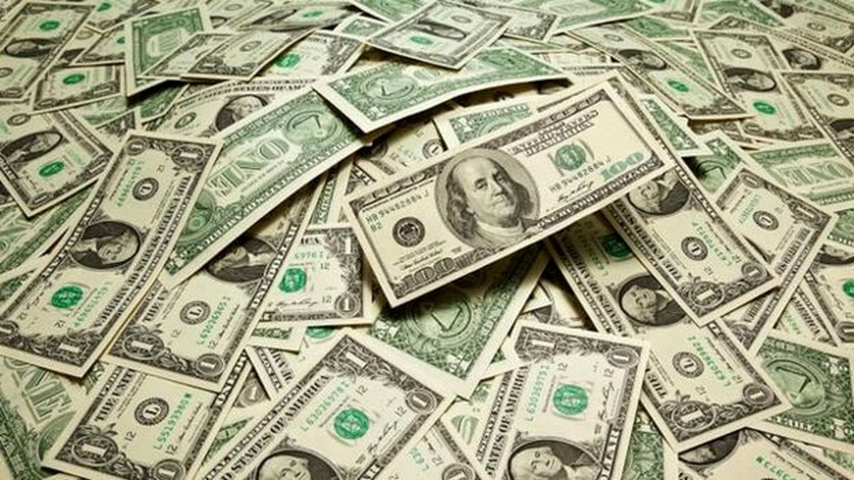 نمودار کاهش قیمت دلار در هفته گذشته