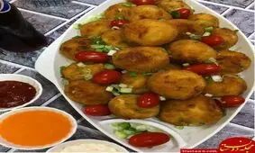 توپک سوخاری سیب زمینی پنیری ، خوشمزه و متفاوت