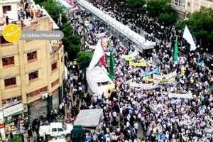 آغاز مراسم راهپیمایی روز جهانی قدس در میدان پانزده خرداد مشهد