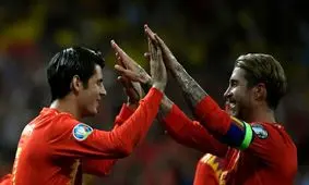 زمانی که راموس پنالتی دوم را به موراتا تقدیم کرد