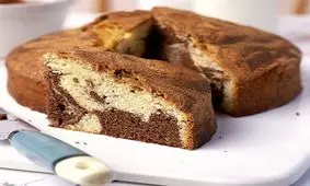 نان موزی با طرح شکلات مرمری + دستور تهیه