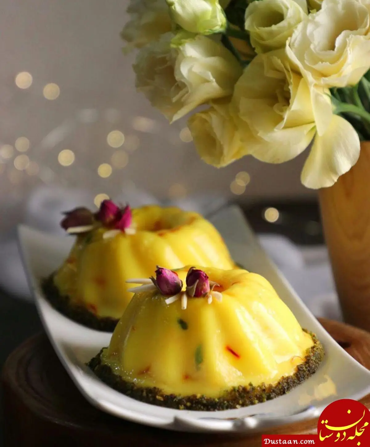 طرز تهیه محلبى زعفرانى به سبکی خوشمزه
