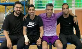 کل‌کل فوتبالی عادل فردوسی پور و حسین طیبی