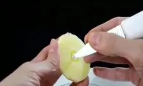 کلیپ گل با سیب زمینی برای تزیین قیمه