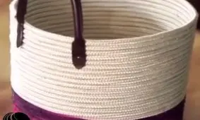 آموزش یک سبد زیبا و کارآمد با طناب