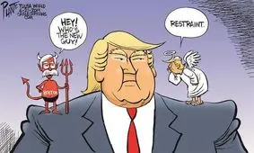 کاریکاتور | چرا ترامپ دستور حمله را متوقف کرد!