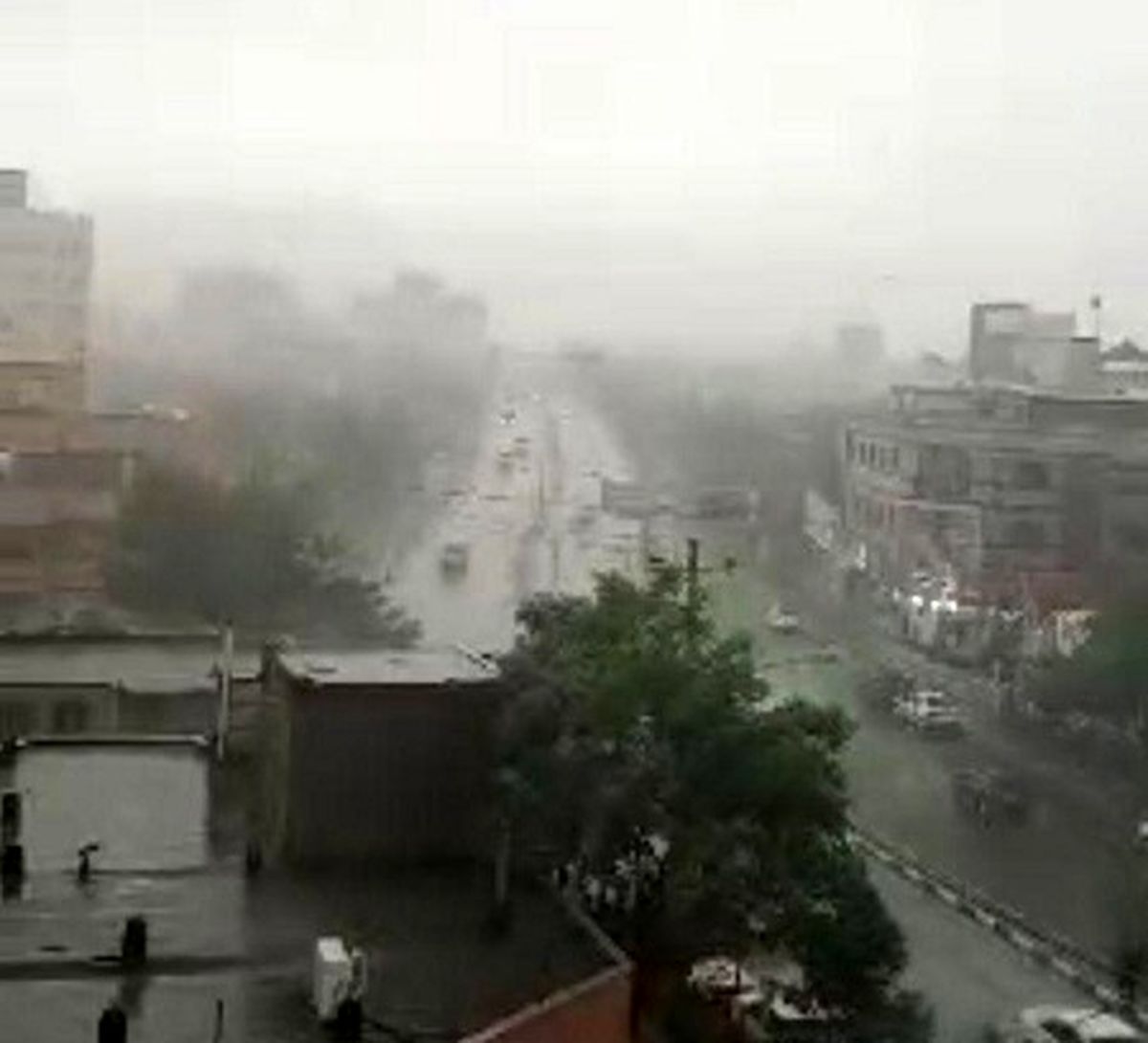 طوفان شدید در مشهد
