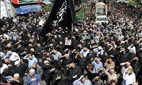 اجتماع عظیم عزاداران امام صادق(ع) در مشهد برپا شد
