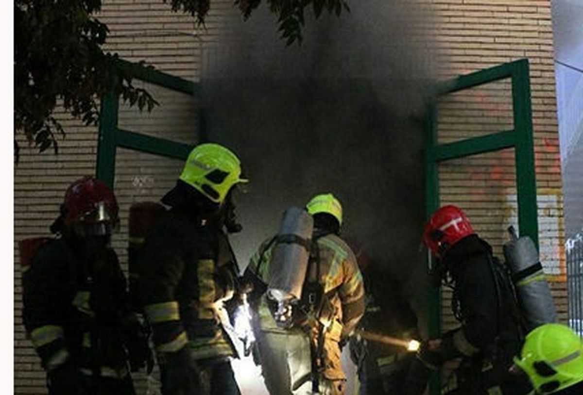 مهار آتش‌سوزی در پست برق فشار قوی در بلوار پیروزی مشهد