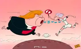 حمله فوتبالیست مشهور به ترامپ!