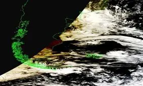 تصویر فضایی از زمین در زمان خورشیدگرفتگی حلقوی