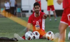 انصاری با پرسپولیس تمرین می‌کند