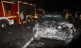 متواری شدن کامیونت پس از تصادف خونین با پرشیا