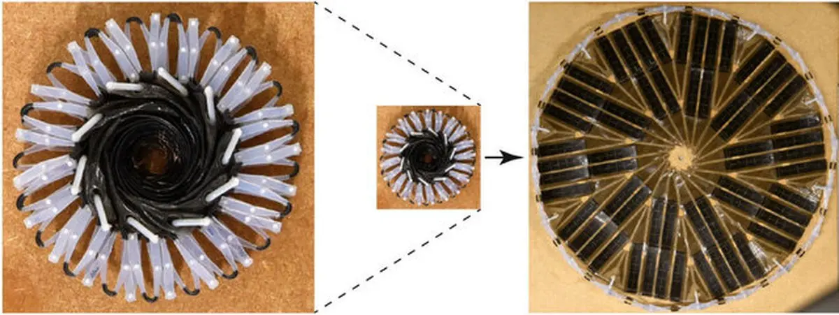 این پنل خورشیدی در معرض دما تغییر شکل می‌دهد!