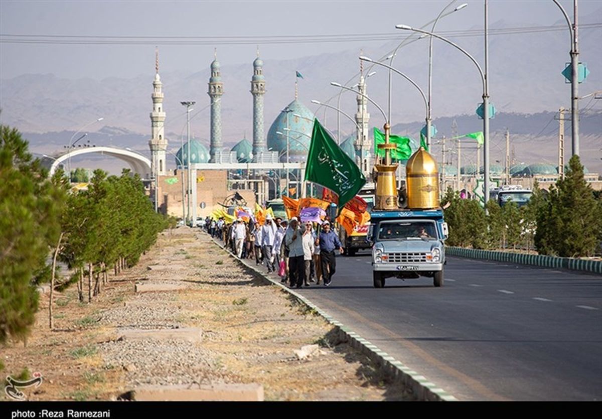 قم| شانزدهمین کاروان پیاده‌روی «بهشت تا بهشت» به روایت تصویر