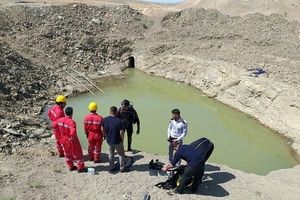 کشف پیکر چوپان غرق شده در آبگیر روستای چنارک +عکس