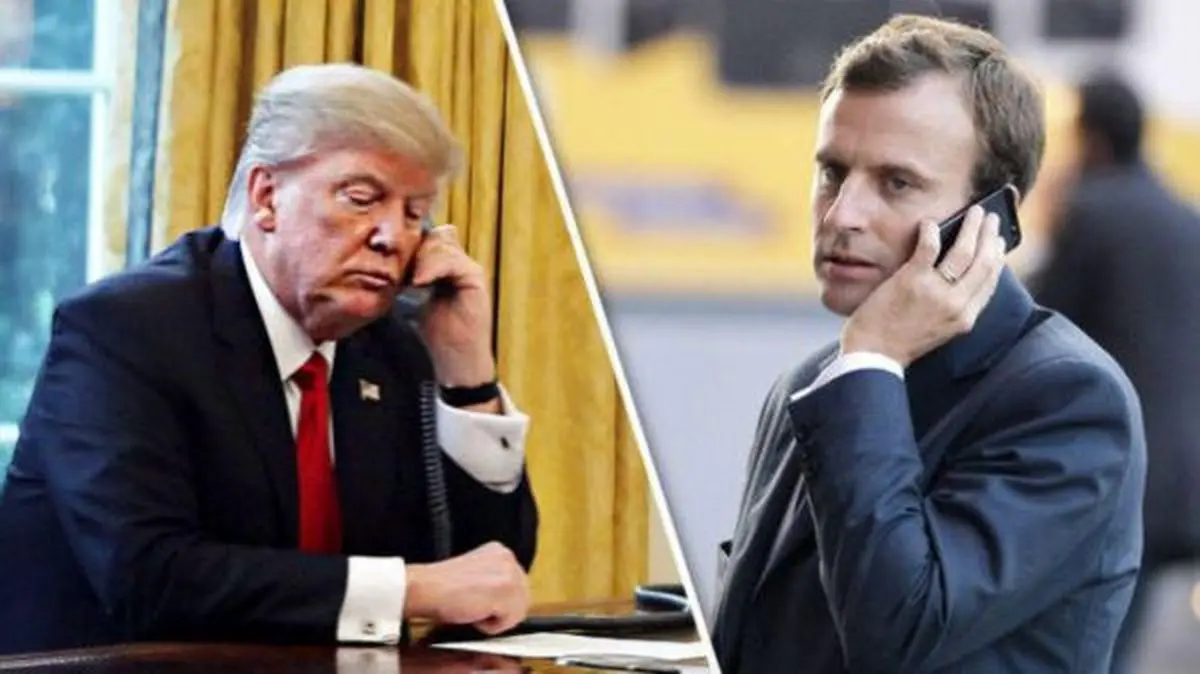 گفتگوی تلفنی ترامپ و مکرون درباره برنامه هسته ای ایران