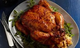 پختن مرغ شکم پر