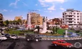 میدان فردوسی و خیابان‌های اطرافش در تهران قدیم + فیلم