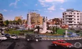 میدان فردوسی و خیابان‌های اطرافش در تهران قدیم + فیلم