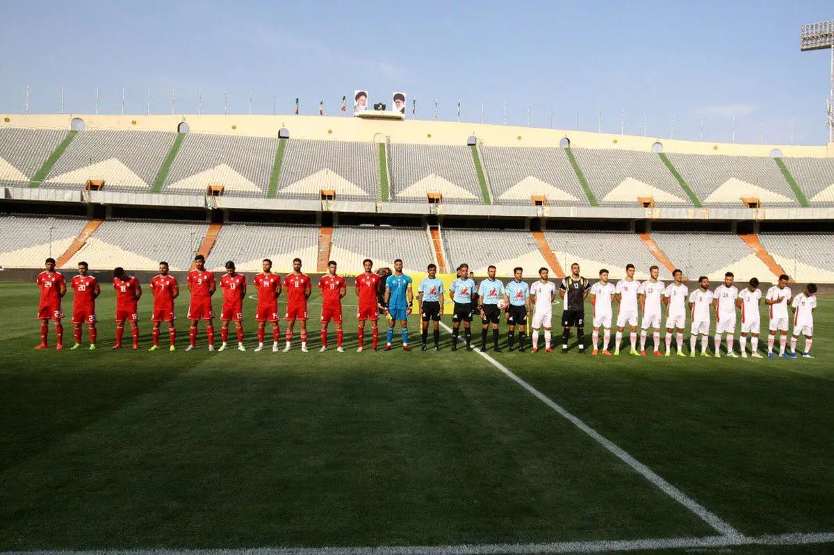 گززارش تصویری دیدار تیم ملی امید و تیم ملی بزرگسالان
