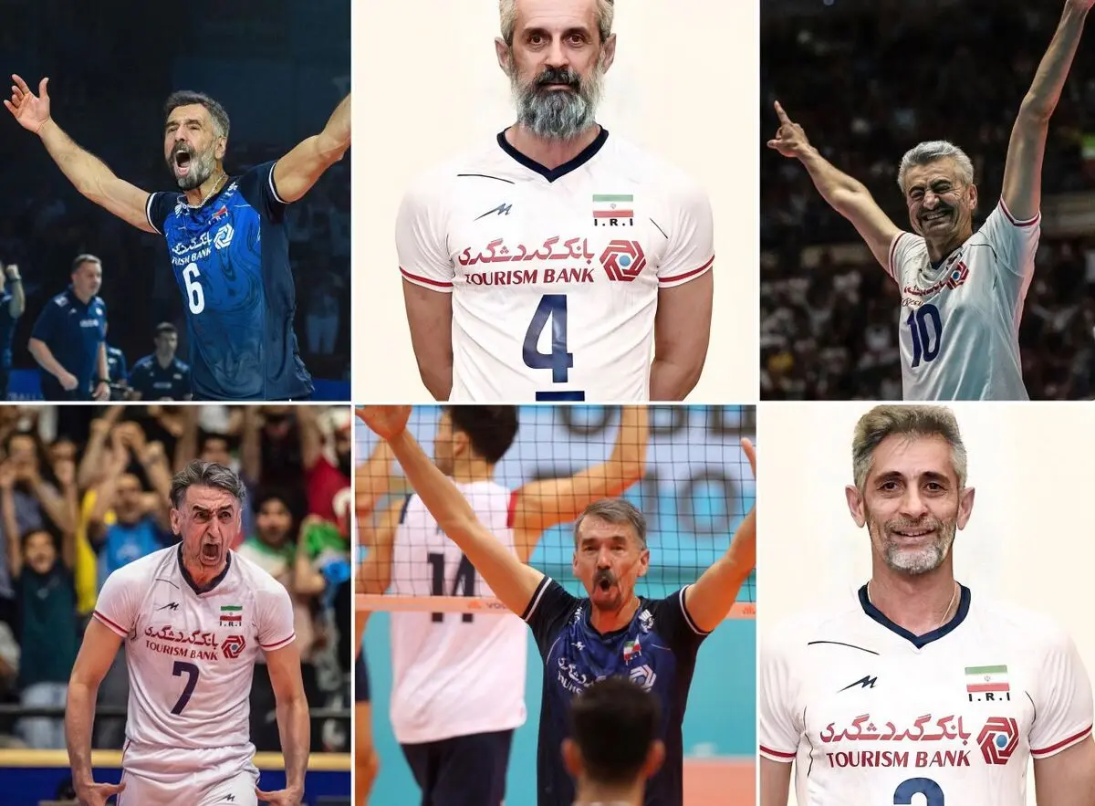 چالش پیری با FaceApp به ملی‌پوشان والیبال رسید!