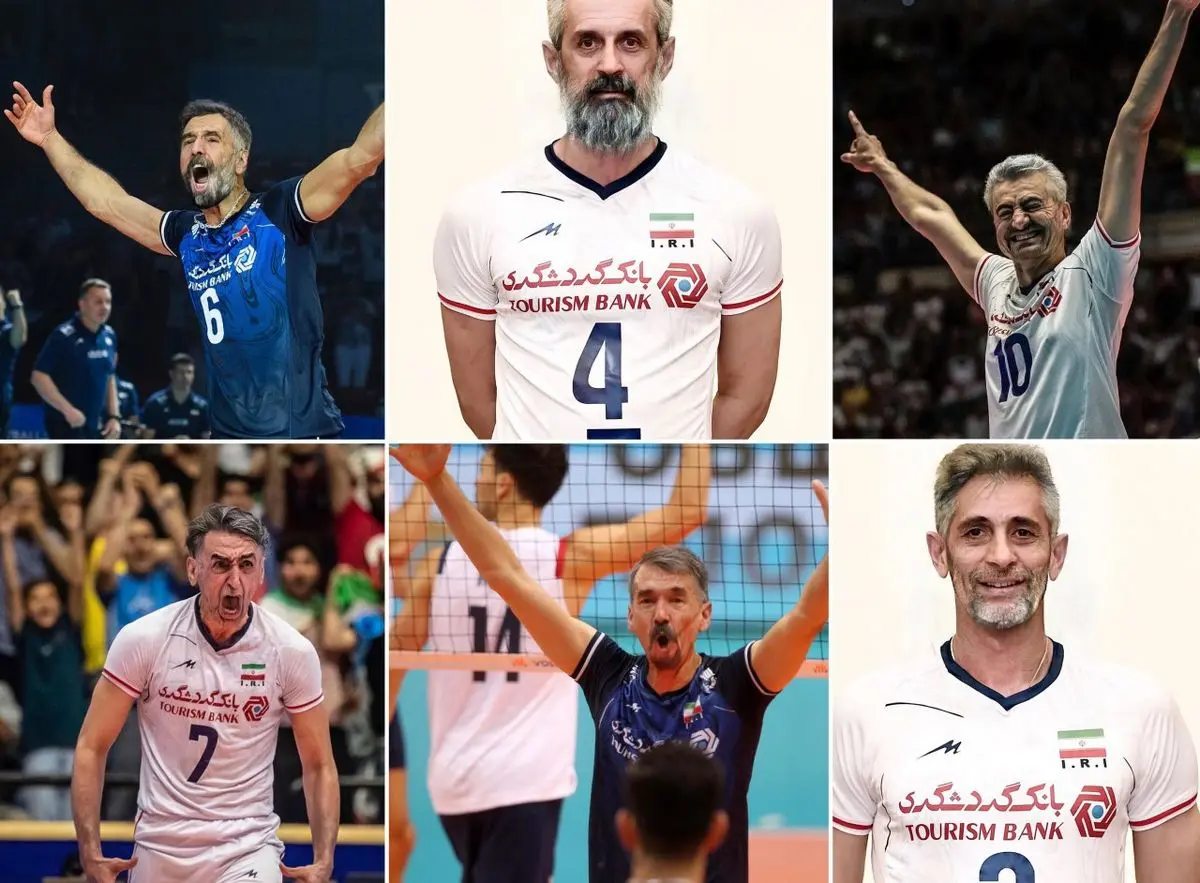 چالش پیری با FaceApp به ملی‌پوشان والیبال رسید!