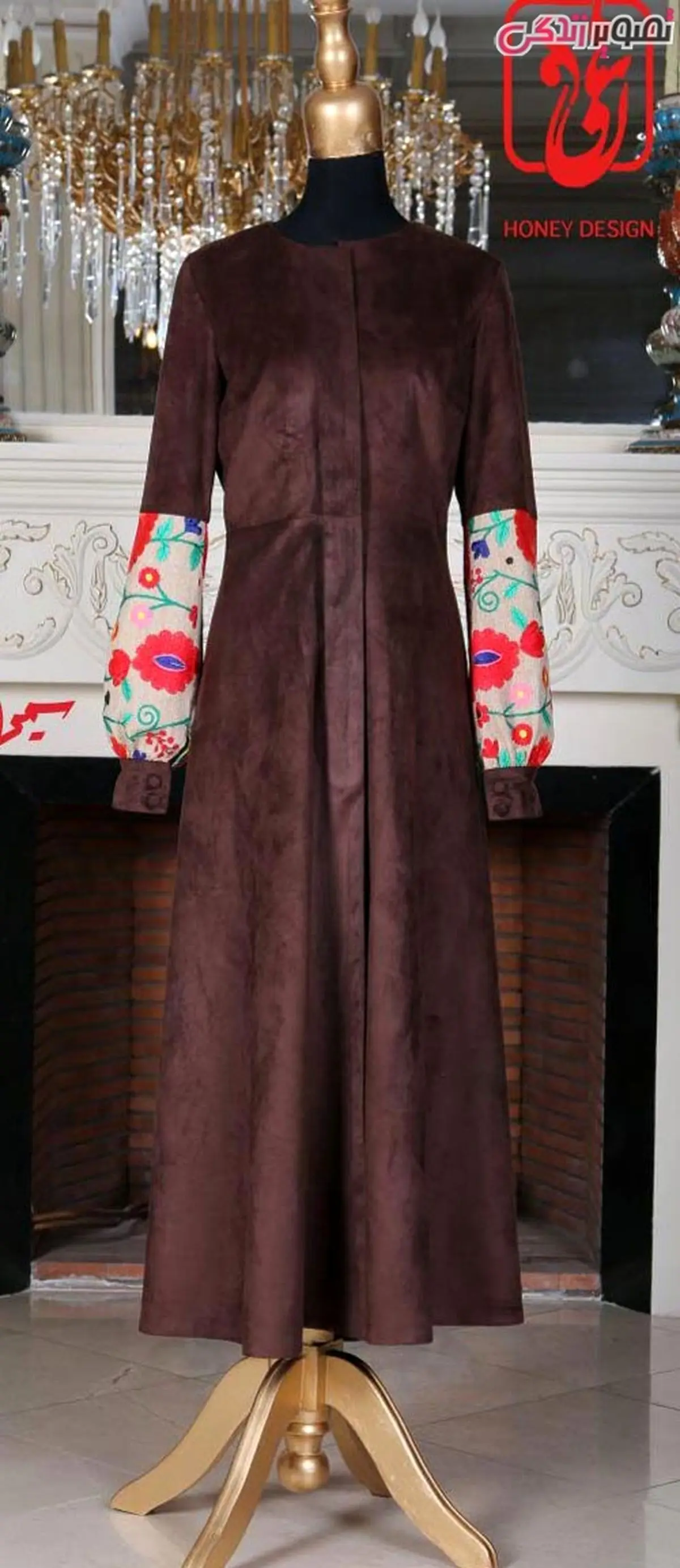 مدل مانتو عید مجلسی جدید و شیک دخترانه و زنانه هانی با طرح سنتی