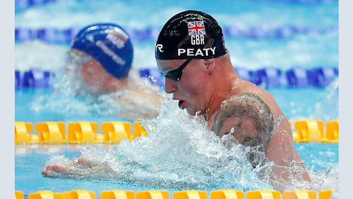 رکوردشکنی آدام پیتی در شنای قهرمانی جهان
