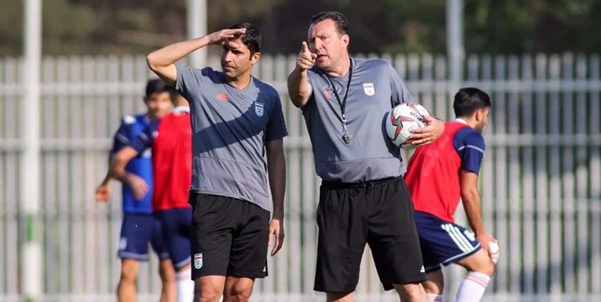 ویلموتس تماشاگر ویژه بازی تدارکاتی تیم المپیک/ حضور افراد متفرقه در اطراف زمین شماره یک آکادمی