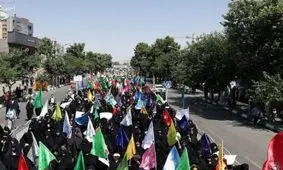 راهپیمایی عفاف و حجاب در مشهد برگزار شد
