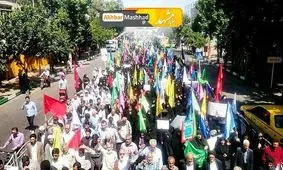 برگزاری راهپیمایی عفاف و حجاب در مشهد