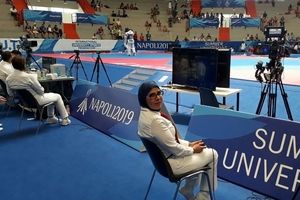 قضاوت بانوی ایرانی در مسابقات تکواندویونیورسیاد ۲۰۱۹ ایتالیا