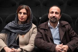 اصغر فرهادی و همسرش در تئاتر اشکان خطیبی / فیلم