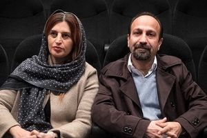 اصغر فرهادی و همسرش در تئاتر اشکان خطیبی / فیلم