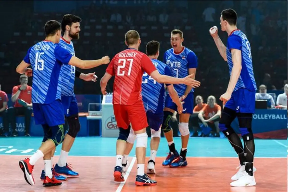 روسیه به فینال لیگ ملت‌های والیبال رسید/ لهستان در رده‌بندی