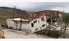 تلاطم زمین در حسین آباد میامی؛ رانش یا نفوذ آب سد؟/رانش‌های غیرطبیعی زمین در حسین آباد میامی/ ٧٠٠خانه روستا تخریب شده‌اند!