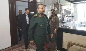 دیدار سردار سلیمانی با خانواده پیشمرگ مسلمان کُرد +عکس