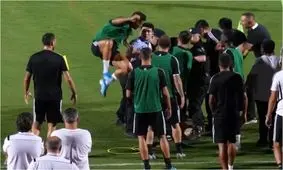 شوخی عجیب کریستیانو رونالدو با مأمور امنیتی در کمپ تمرینی یوونتوس در چین