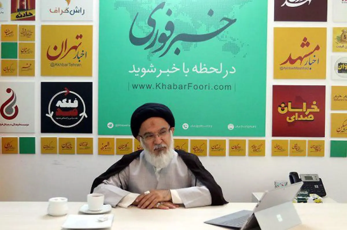 آیت الله میرباقری در بازدید از خبرفوری: جنگ با غرب ادامه درگیری تاریخی جبهه انبیا است