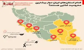 اینفوگرافی| کدام استان‌های ایران دچار بیشترین محرومیت غذایی هستند؟